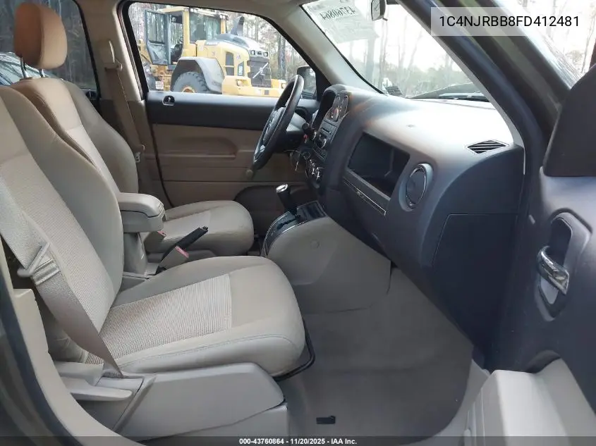 1C4NJRBB8FD412481 2015 Jeep Patriot Sport