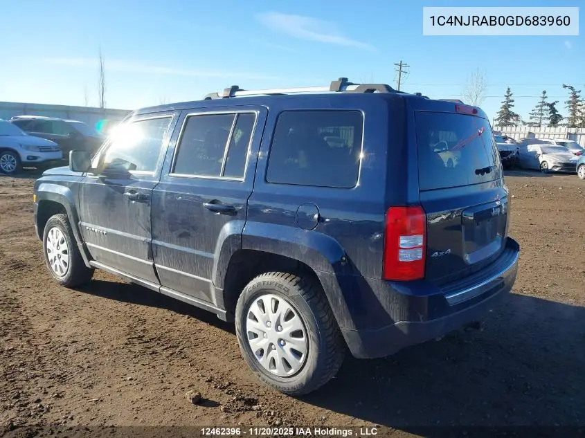 1C4NJRAB0GD683960 2016 Jeep Patriot
