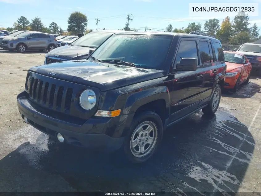1C4NJPBA6GD512835 2016 Jeep Patriot Sport