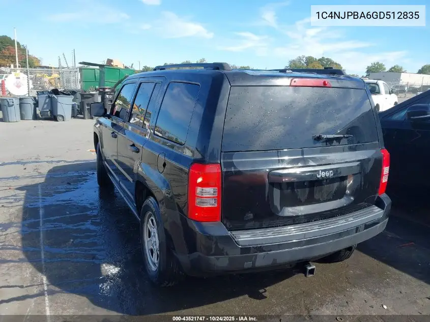 1C4NJPBA6GD512835 2016 Jeep Patriot Sport