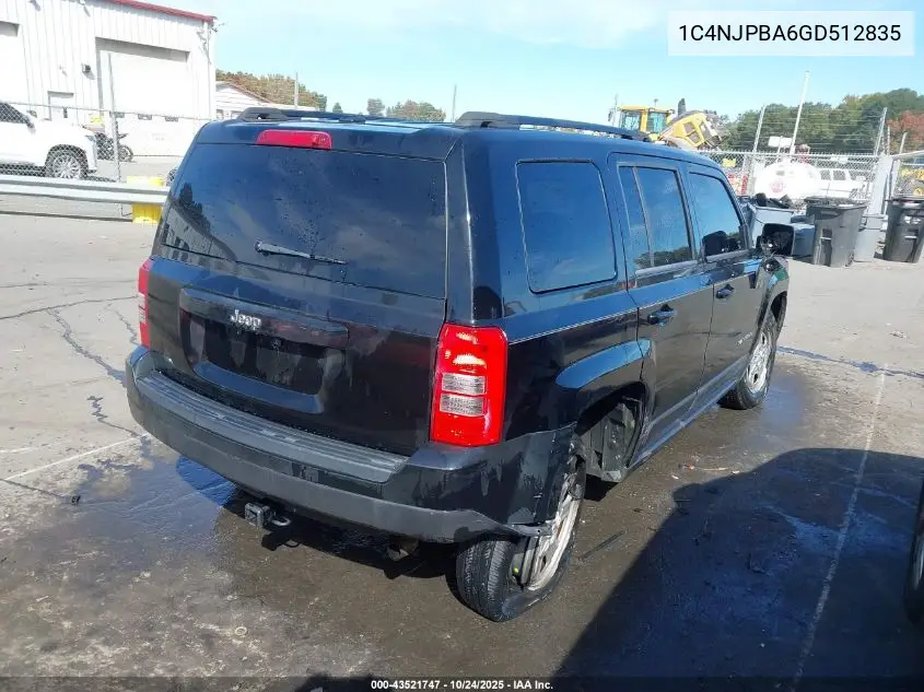 1C4NJPBA6GD512835 2016 Jeep Patriot Sport