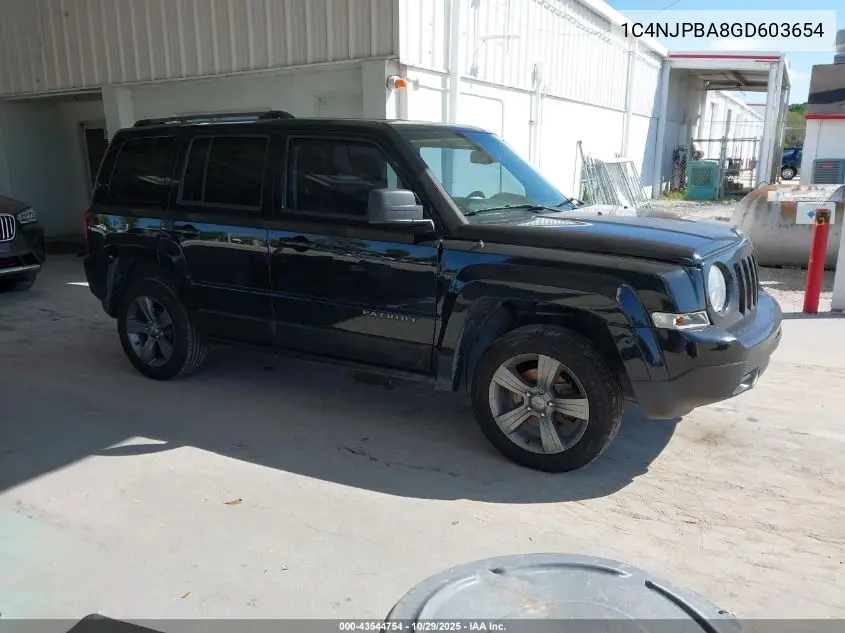 1C4NJPBA8GD603654 2016 Jeep Patriot Sport Se
