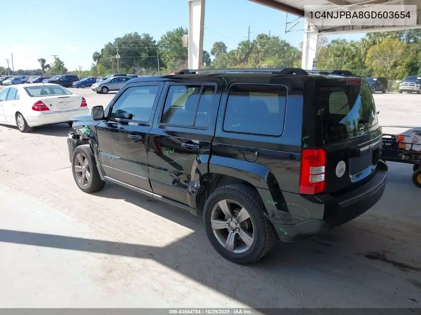 1C4NJPBA8GD603654 2016 Jeep Patriot Sport Se