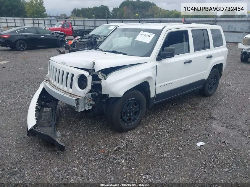 1C4NJPBA9GD732454 2016 Jeep Patriot Sport