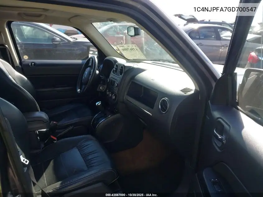 1C4NJPFA7GD700547 2016 Jeep Patriot High Altitude Edition