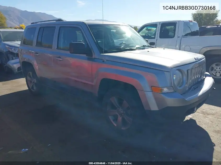 1C4NJRBB3GD730168 2016 Jeep Patriot Sport Se