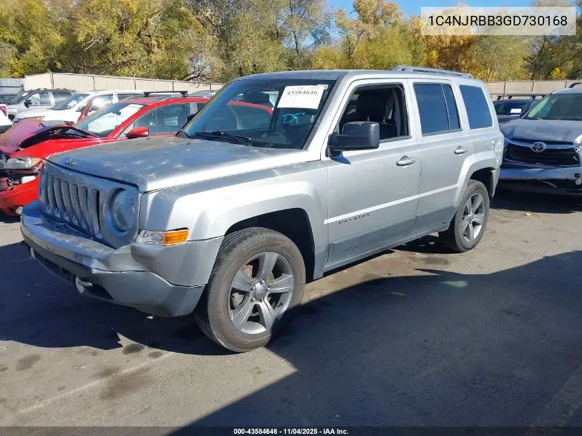 1C4NJRBB3GD730168 2016 Jeep Patriot Sport Se