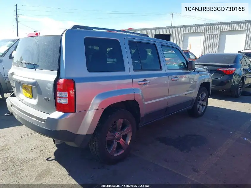 1C4NJRBB3GD730168 2016 Jeep Patriot Sport Se