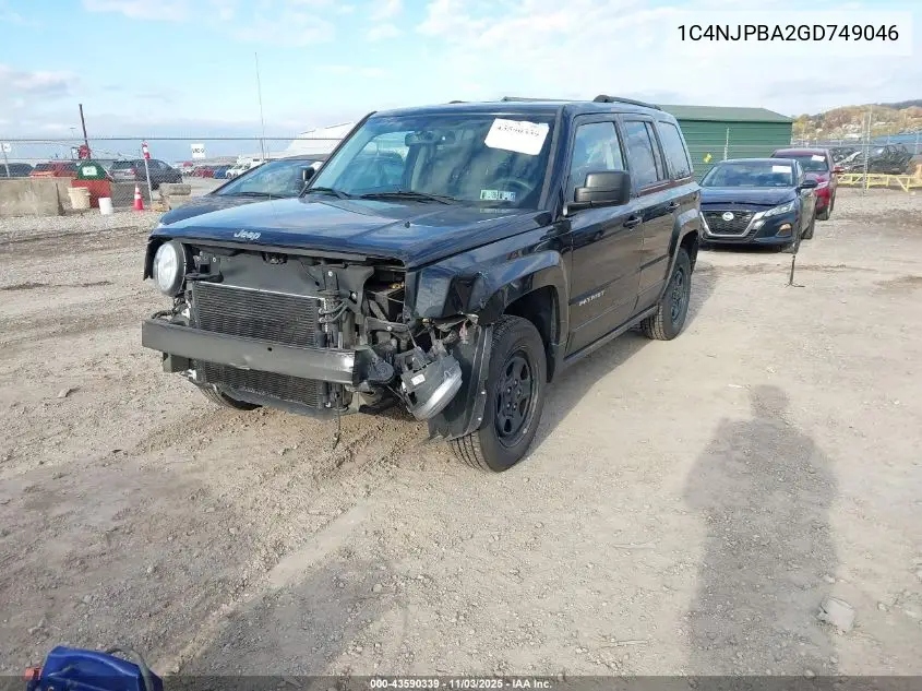 1C4NJPBA2GD749046 2016 Jeep Patriot Sport