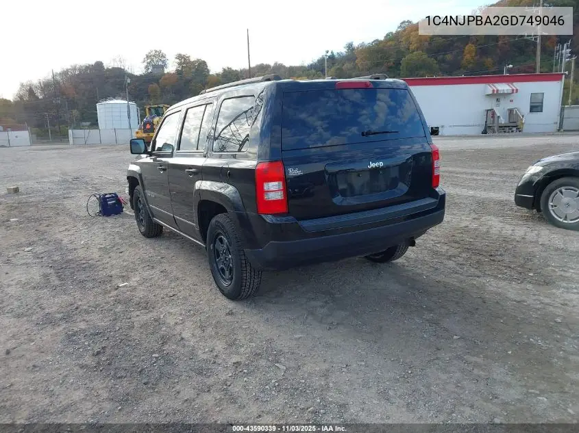 1C4NJPBA2GD749046 2016 Jeep Patriot Sport