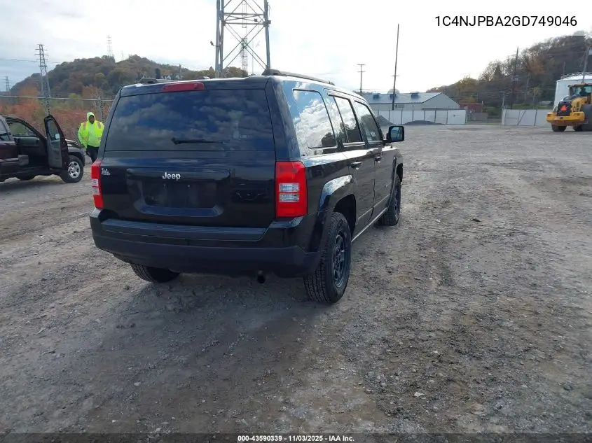 1C4NJPBA2GD749046 2016 Jeep Patriot Sport