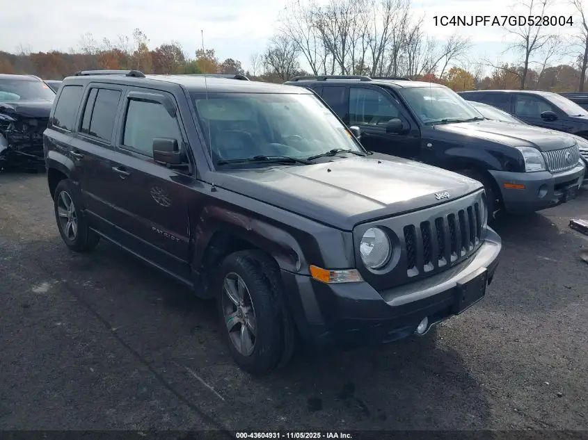 1C4NJPFA7GD528004 2016 Jeep Patriot High Altitude Edition