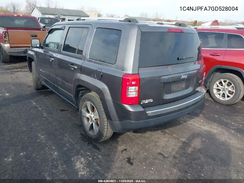 1C4NJPFA7GD528004 2016 Jeep Patriot High Altitude Edition