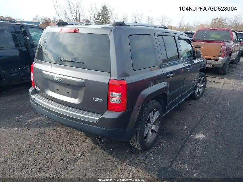 1C4NJPFA7GD528004 2016 Jeep Patriot High Altitude Edition