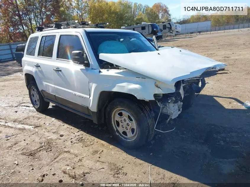 1C4NJPBA8GD711711 2016 Jeep Patriot Sport