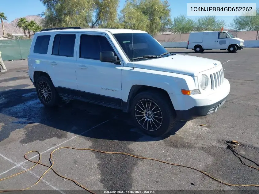 1C4NJPBB4GD652262 2016 Jeep Patriot Sport