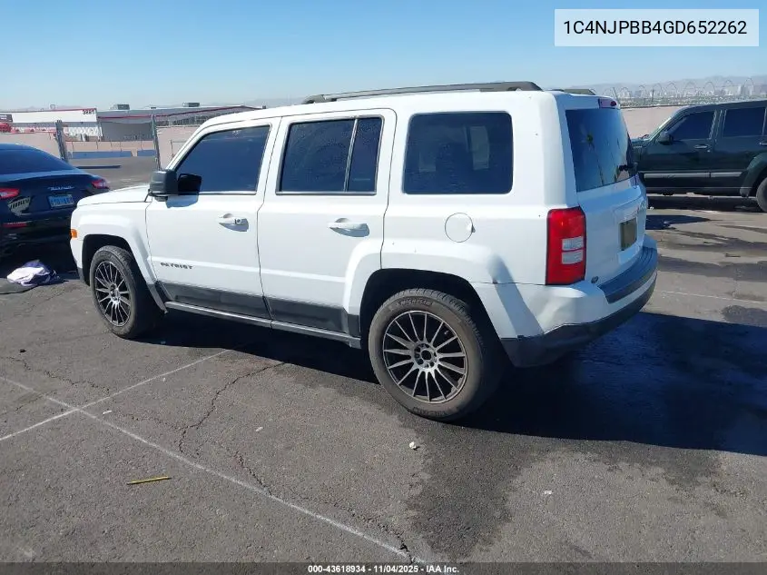 1C4NJPBB4GD652262 2016 Jeep Patriot Sport