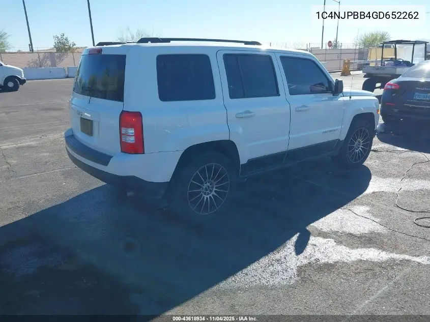 1C4NJPBB4GD652262 2016 Jeep Patriot Sport