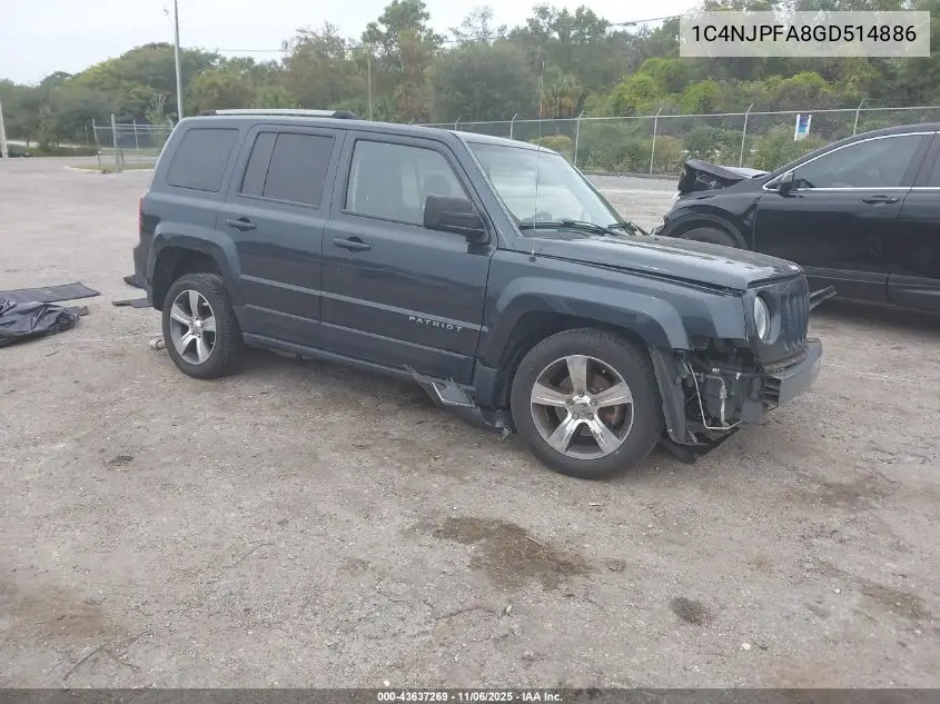 1C4NJPFA8GD514886 2016 Jeep Patriot High Altitude Edition