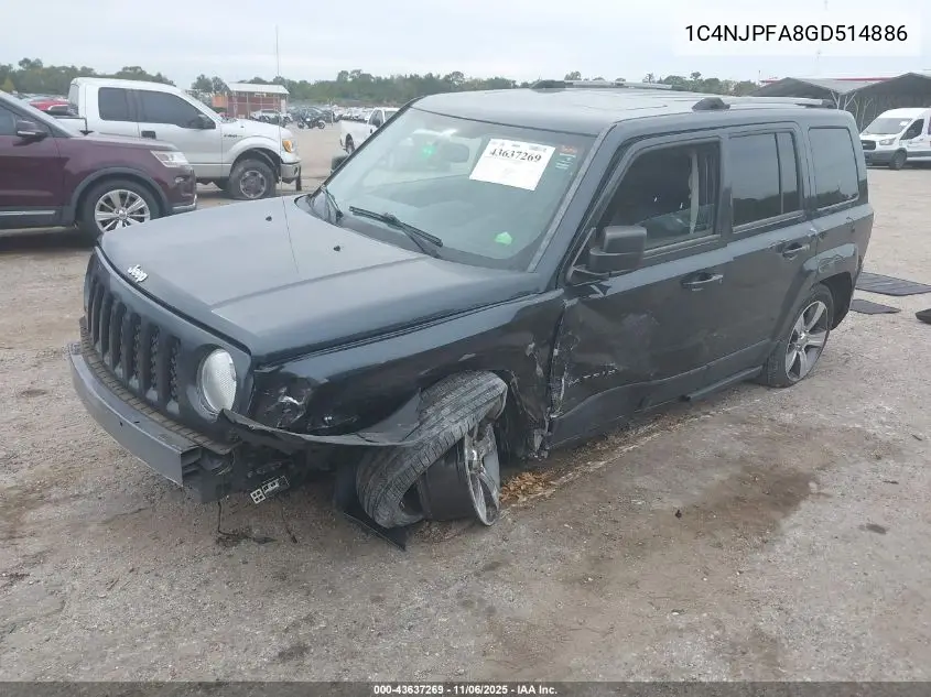 1C4NJPFA8GD514886 2016 Jeep Patriot High Altitude Edition