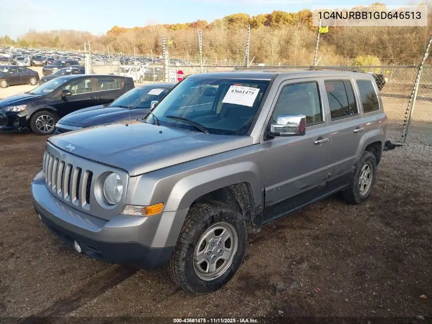 1C4NJRBB1GD646513 2016 Jeep Patriot Sport