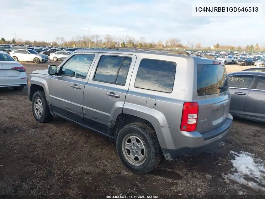 1C4NJRBB1GD646513 2016 Jeep Patriot Sport
