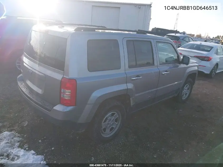 1C4NJRBB1GD646513 2016 Jeep Patriot Sport