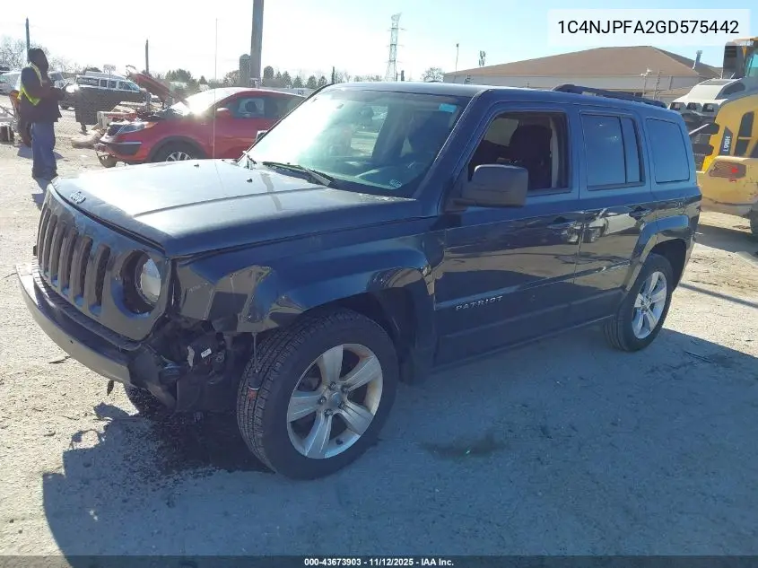 1C4NJPFA2GD575442 2016 Jeep Patriot Latitude