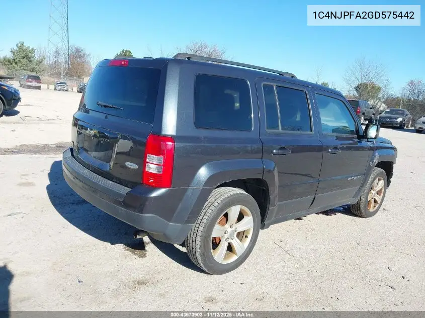 1C4NJPFA2GD575442 2016 Jeep Patriot Latitude