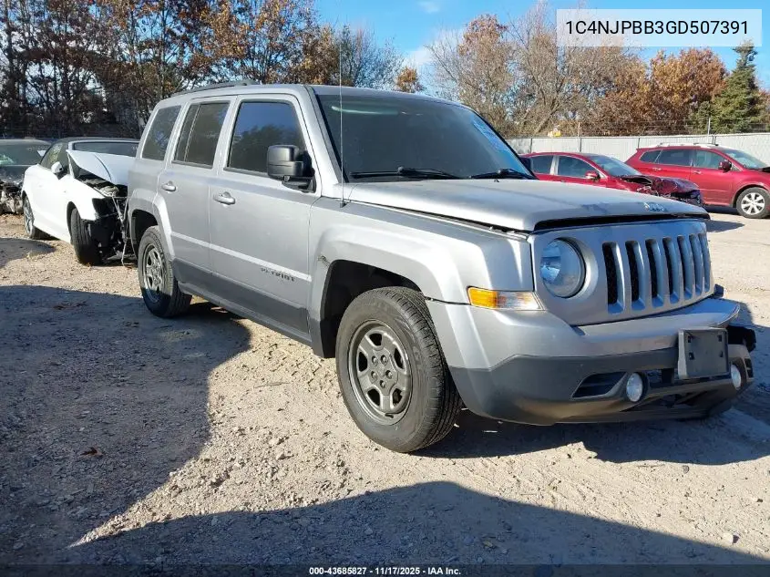 1C4NJPBB3GD507391 2016 Jeep Patriot Sport