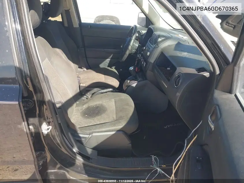 1C4NJPBA6GD670365 2016 Jeep Patriot Sport
