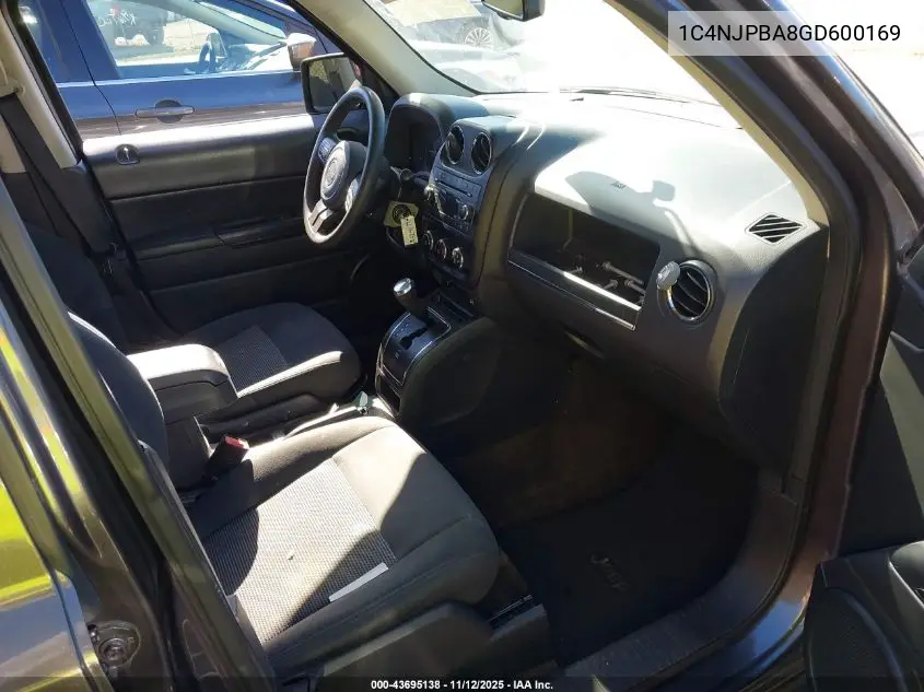1C4NJPBA8GD600169 2016 Jeep Patriot Sport