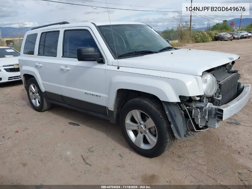 1C4NJPFB2GD649676 2016 Jeep Patriot Latitude