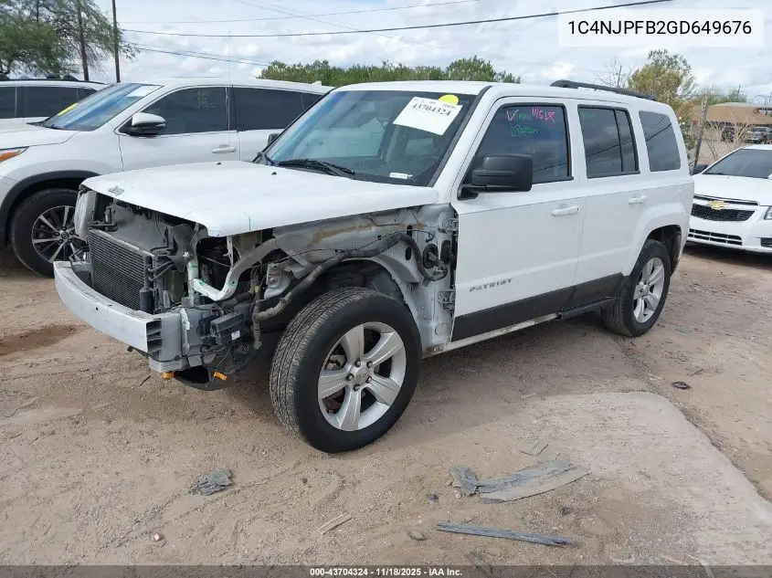 1C4NJPFB2GD649676 2016 Jeep Patriot Latitude