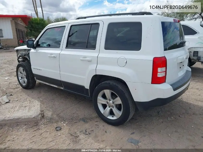 1C4NJPFB2GD649676 2016 Jeep Patriot Latitude