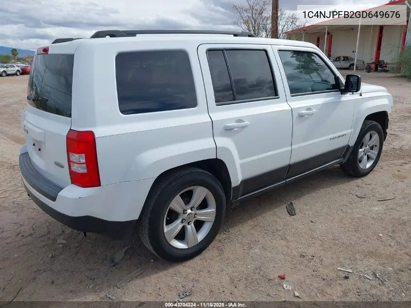 1C4NJPFB2GD649676 2016 Jeep Patriot Latitude
