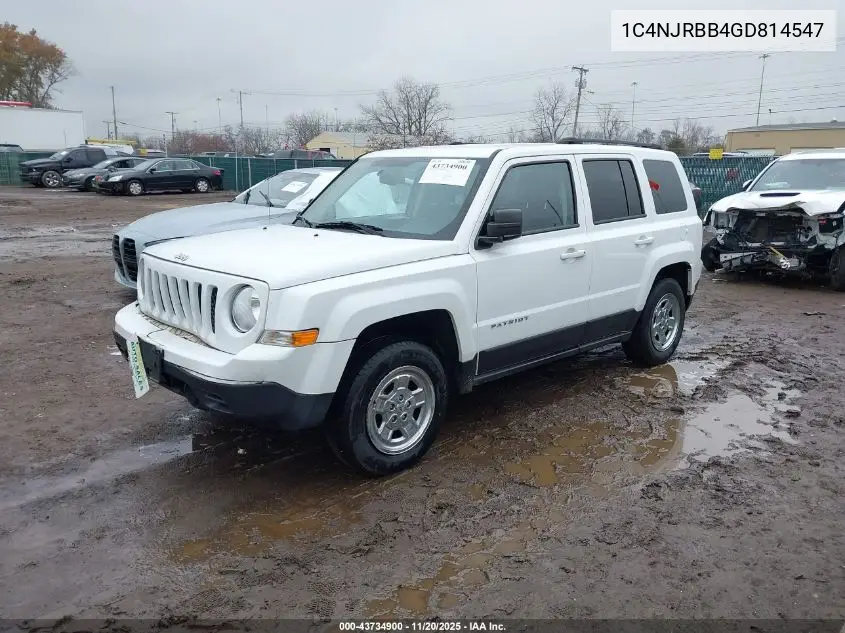 1C4NJRBB4GD814547 2016 Jeep Patriot Sport