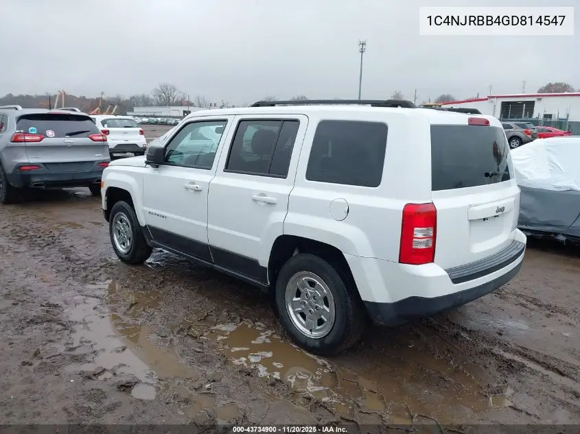 1C4NJRBB4GD814547 2016 Jeep Patriot Sport