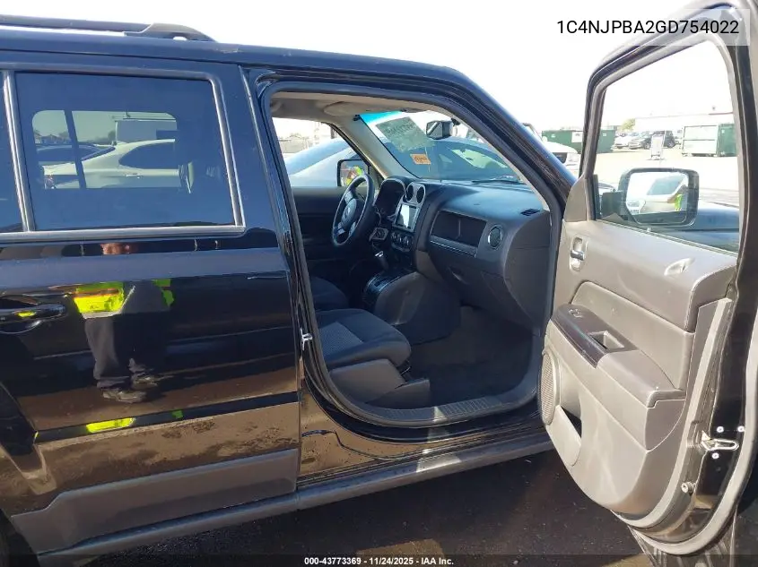 1C4NJPBA2GD754022 2016 Jeep Patriot Sport