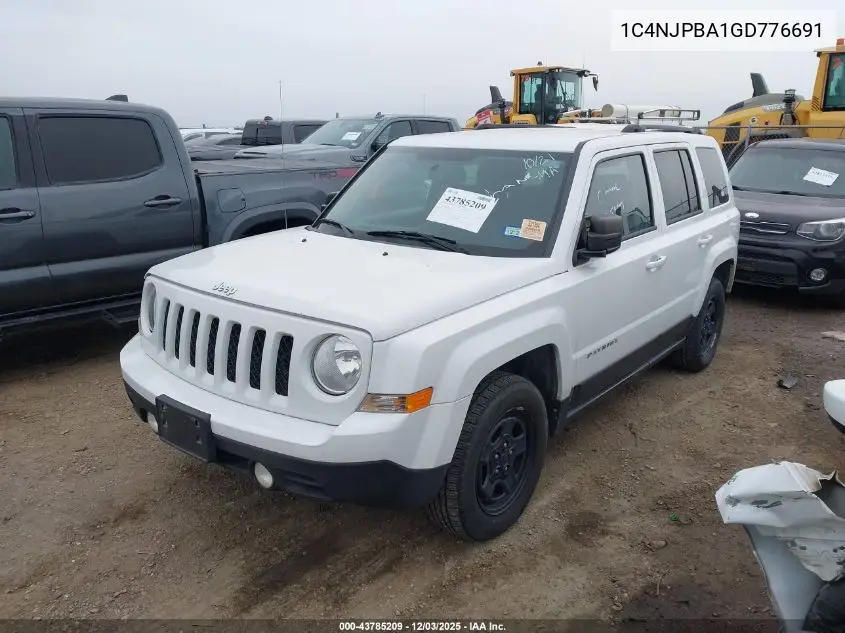 1C4NJPBA1GD776691 2016 Jeep Patriot Sport