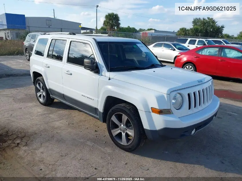 1C4NJPFA9GD621025 2016 Jeep Patriot High Altitude Edition