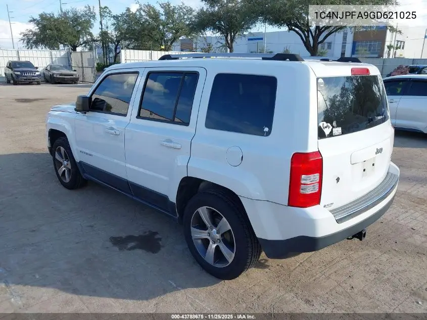 1C4NJPFA9GD621025 2016 Jeep Patriot High Altitude Edition