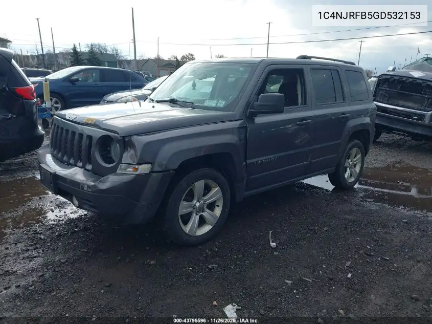 1C4NJRFB5GD532153 2016 Jeep Patriot Latitude