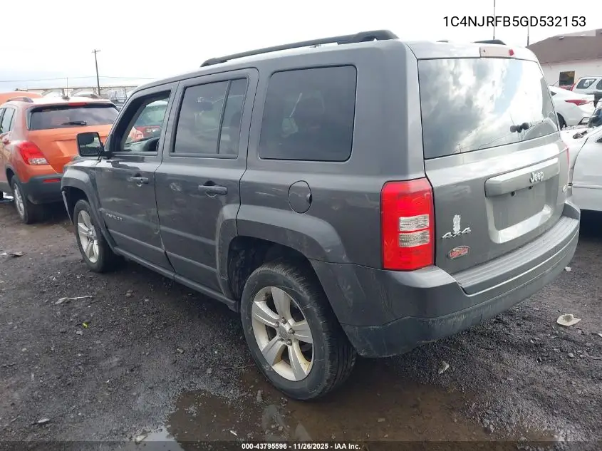 1C4NJRFB5GD532153 2016 Jeep Patriot Latitude