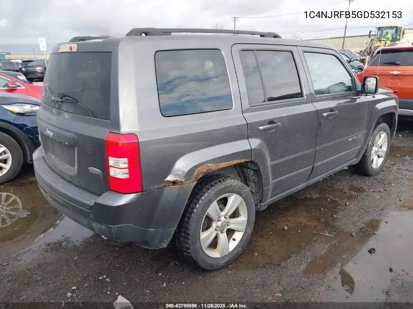 1C4NJRFB5GD532153 2016 Jeep Patriot Latitude