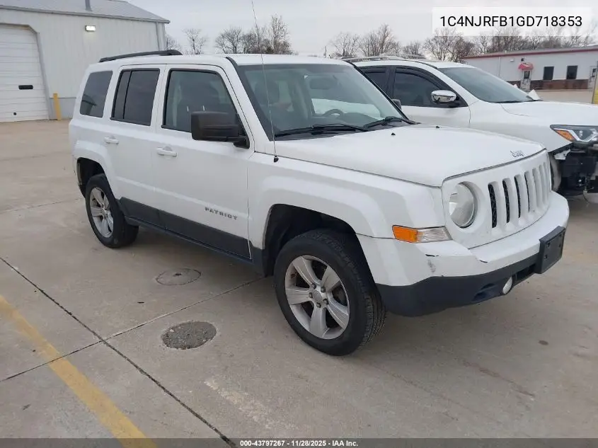 1C4NJRFB1GD718353 2016 Jeep Patriot Latitude