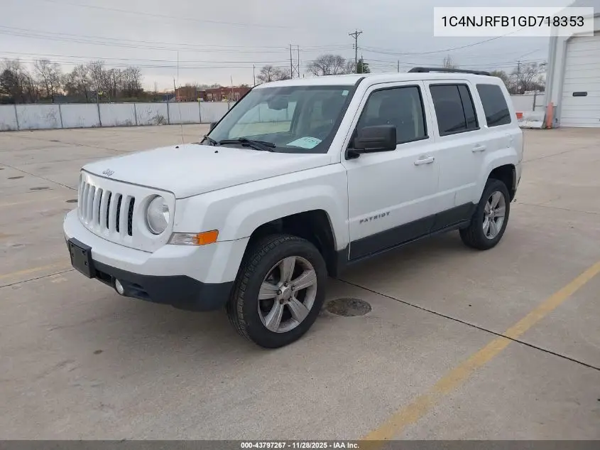 1C4NJRFB1GD718353 2016 Jeep Patriot Latitude