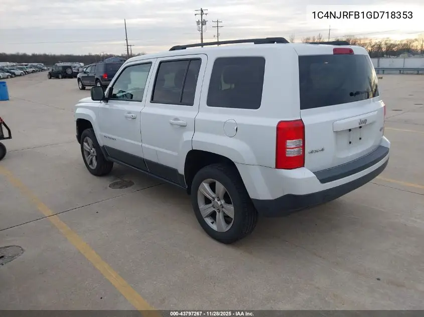 1C4NJRFB1GD718353 2016 Jeep Patriot Latitude