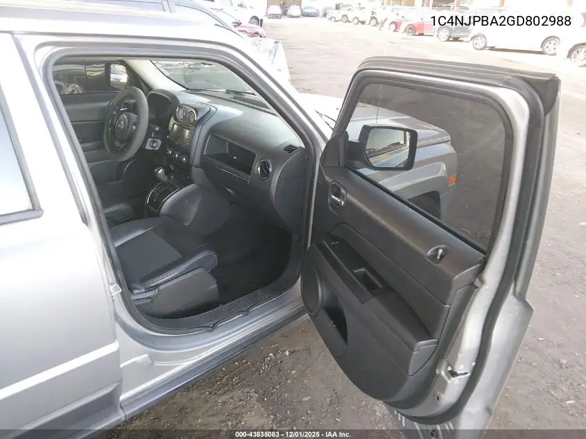 1C4NJPBA2GD802988 2016 Jeep Patriot Sport Se