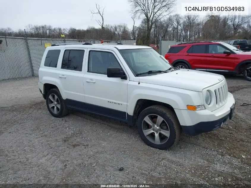 1C4NJRFB1GD534983 2016 Jeep Patriot High Altitude Edition